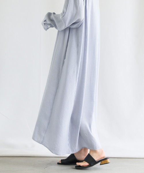 select MOCA(セレクトモカ)の「ストライプシャツワンピース(シャツワンピース・レディース・ブラック/レッド/ブルー・FREE)」の18枚目の写真