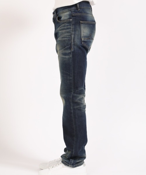 291295＝HOMME（ニーキューイチニーキューゴーオム）の「【291295=HOMME】 10.5oz オーガニックコットン ストレッチデニム パンツ（デニムパンツ・メンズ・インディゴブルー・1/2/4/3）」の9枚目の写真
