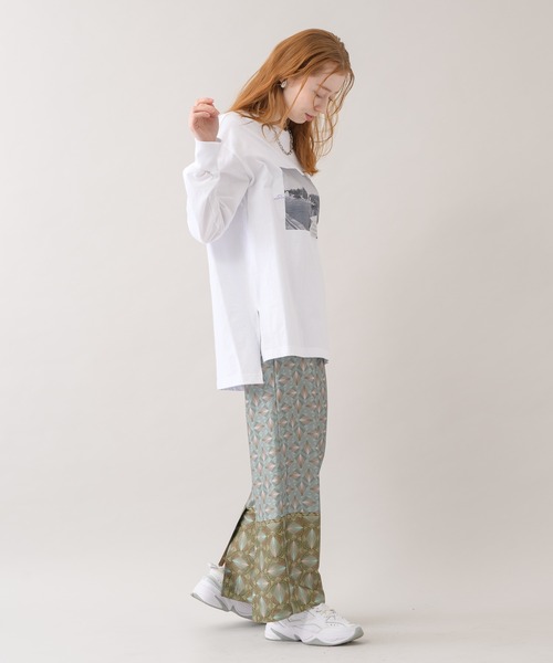 Paradise Picnic（パラダイスピクニック）の「Lallia Mu ジオメタリックパターンパンツ（その他パンツ・レディース・グリーン/ネイビー・FREE）」の6枚目の写真