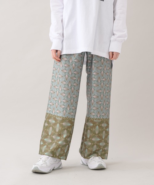 Paradise Picnic（パラダイスピクニック）の「Lallia Mu ジオメタリックパターンパンツ（その他パンツ・レディース・グリーン/ネイビー・FREE）」の10枚目の写真