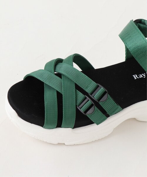 RAY CASSIN(レイカズン)の「ハイスポサンダル(サンダル・レディース・ブラック/オフホワイト/グリーン・MEDIUM/LARGE)」の10枚目の写真
