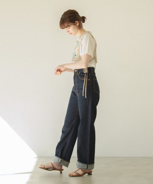 idem(イデム)の「crochet knit vest × sailor onepiece/クロシェニットベストセーラーワンピース(ワンピース・レディース・ベージュ/アイボリー・FREE)」の21枚目の写真