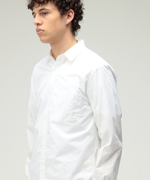 BEAMS PLUS(ビームスプラス)の「Round Collar Peruvian Pima(シャツ/ブラウス・メンズ・ホワイト・SMALL/MEDIUM/LARGE/X-LARGE/X-SMALL)」の1枚目の写真