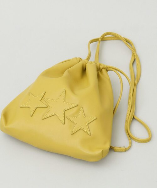 CONVERSE TOKYO（コンバーストウキョウ）の「トリオスター巾着ショルダーバッグ（ショルダーバッグ・レディース・パープル/ブラック/イエロー/ピンク/ライトブルー・FREE）」の12枚目の写真