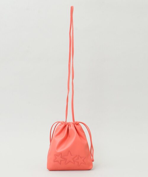 CONVERSE TOKYO（コンバーストウキョウ）の「トリオスター巾着ショルダーバッグ（ショルダーバッグ・レディース・パープル/ブラック/イエロー/ピンク/ライトブルー・FREE）」の14枚目の写真