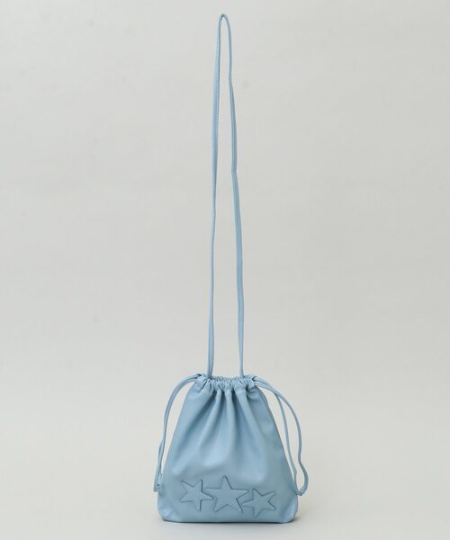 CONVERSE TOKYO（コンバーストウキョウ）の「トリオスター巾着ショルダーバッグ（ショルダーバッグ・レディース・パープル/ブラック/イエロー/ピンク/ライトブルー・FREE）」の15枚目の写真