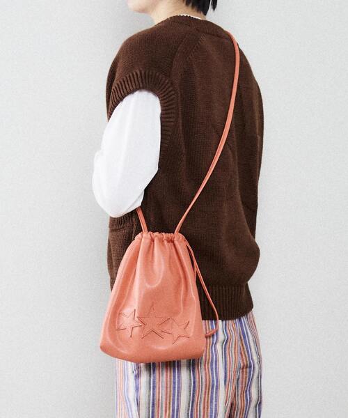 CONVERSE TOKYO（コンバーストウキョウ）の「トリオスター巾着ショルダーバッグ（ショルダーバッグ・レディース・パープル/ブラック/イエロー/ピンク/ライトブルー・FREE）」の20枚目の写真