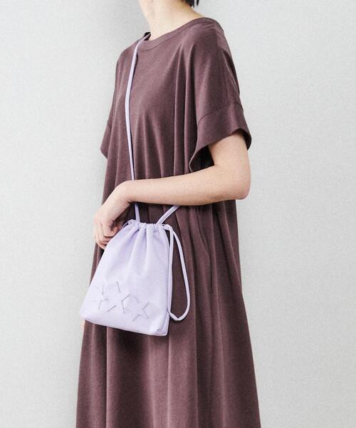 CONVERSE TOKYO（コンバーストウキョウ）の「トリオスター巾着ショルダーバッグ（ショルダーバッグ・レディース・パープル/ブラック/イエロー/ピンク/ライトブルー・FREE）」の21枚目の写真