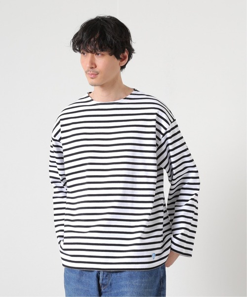 【新品】JOURNAL STANDARD別注 ORCIVAL バスクシャツ 4 セール】【ORCIVAL× JS / オーシバル】別注 オーバーサイズ