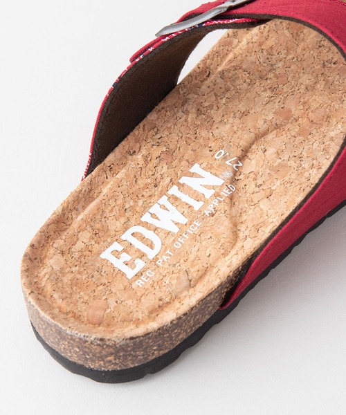 EDWIN（エドウィン）の「【EDWIN/エドウィン】リップストップ　ダブルベルトサンダル　ワンポイントブランドロゴ（サンダル・メンズ・マスタード/ブラック/ベージュ/カーキ/レッド/ネイビー・27cm/26cm/25cm/28cm）」の20枚目の写真