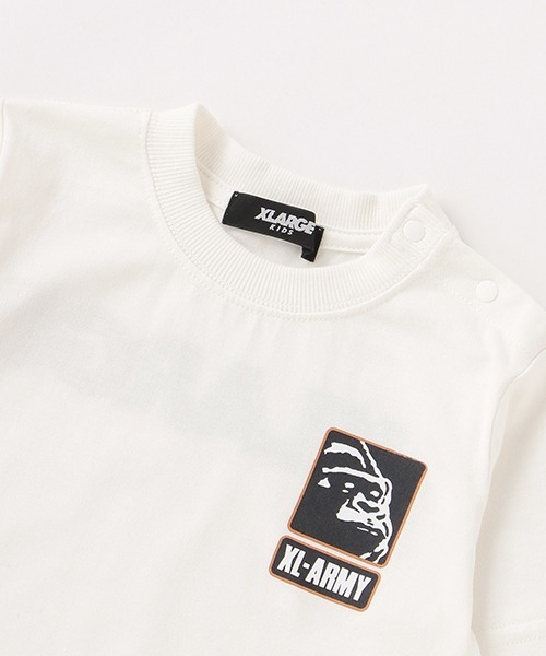 XLARGE KIDS（エクストララージキッズ）の「ARMYゴリラ半袖Tシャツ（Tシャツ/カットソー・キッズ・ブラック/パープル/ホワイト/ブルー・80ｃｍ/100cm/110cm/120cm/130cm/90cm/140cm）」の10枚目の写真