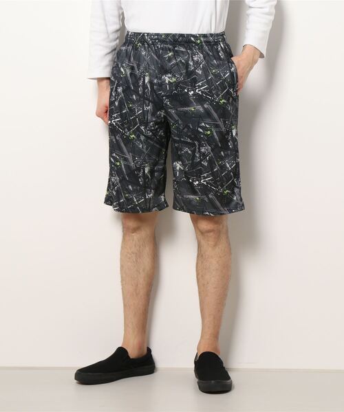 STYLEBLOCK（スタイルブロック）の「吸汗速乾総柄プリントショーツ（その他パンツ・メンズ・グレー/ブラック/チャコール/ネイビー/ワイン・L/LL/M）」の4枚目の写真