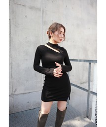 FIG&VIPER | カットデザインbodycon OP(ワンピース)