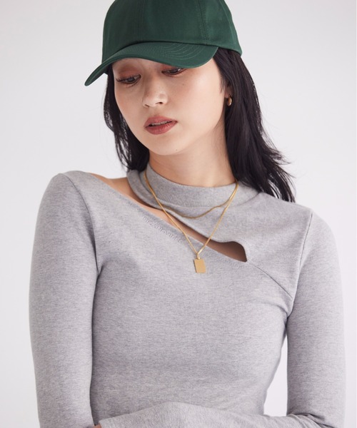 FIG&VIPER（フィグアンドバイパー）の「カットデザインbodycon OP（ワンピース・レディース・ブラック/グレー・FREE）」の17枚目の写真