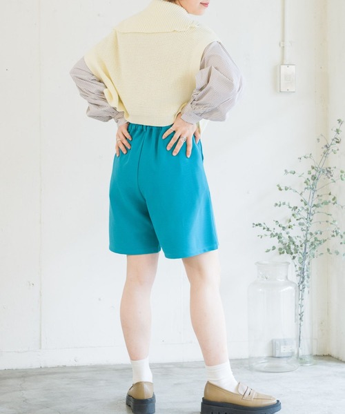 RETRO GIRL（レトロガール）の「リップルタックショートパンツ（その他パンツ・レディース・イエロー/ライトブルー/ライトグレー/ブラック・FREE）」の16枚目の写真