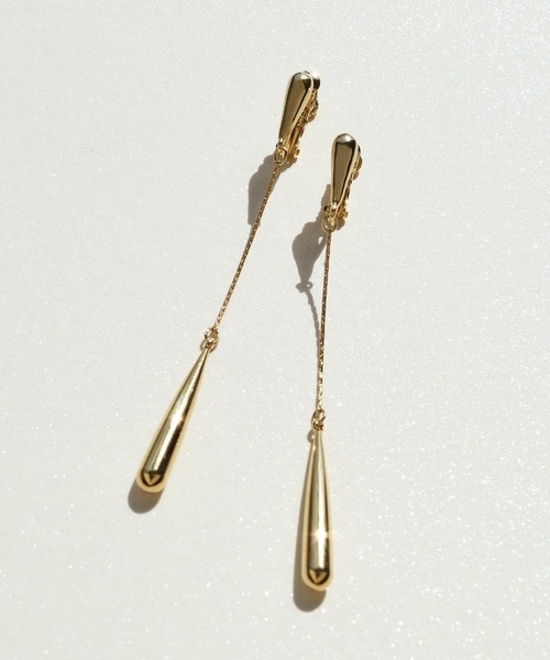 GOLDY（ゴールディ）の「スレンダー ライン ロング イヤリング（イヤリング・レディース・シルバー/ゴールド・FREE）」の2枚目の写真