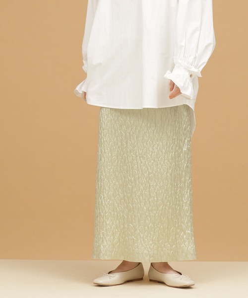 NANO universe（ナノユニバース）の「LB.03/レオパードペンシルスカート（スカート・レディース・ブラウン/ベージュ・Ⅱ/Ⅰ）」の2枚目の写真