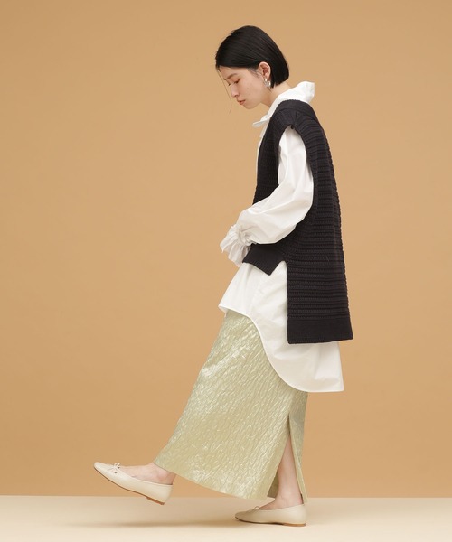 NANO universe（ナノユニバース）の「LB.03/レオパードペンシルスカート（スカート・レディース・ブラウン/ベージュ・Ⅱ/Ⅰ）」の10枚目の写真