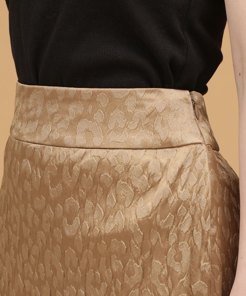NANO universe（ナノユニバース）の「LB.03/レオパードペンシルスカート（スカート・レディース・ブラウン/ベージュ・Ⅱ/Ⅰ）」の14枚目の写真