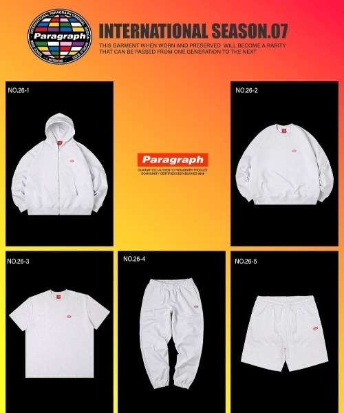 Paragraph（パラグラフ）の「A'GEM/9 × .kom『paragraph/パラグラフ』One Point Logo Sweat Pants/ワンポイントロゴ スウェットパンツ（スウェットパンツ・メンズ・ライトグレー・FREE）」の4枚目の写真