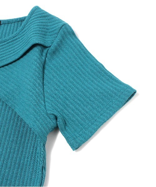 one way（ワンウェイ）の「フロントクロステレコTOPS（Tシャツ/カットソー・レディース・ホワイト/ブラック/オレンジ/ライトグリーン・FREE）」の6枚目の写真