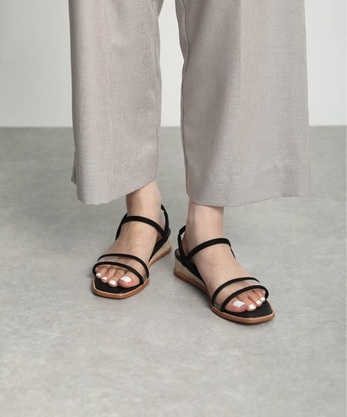 EVOL（イーボル）の「ジュートウエッジクリアサンダル（サンダル・レディース・ブラック/ピンク/シルバー・S/M/L）」の10枚目の写真