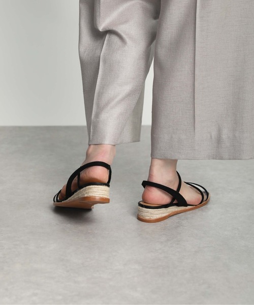 EVOL（イーボル）の「ジュートウエッジクリアサンダル（サンダル・レディース・ブラック/ピンク/シルバー・S/M/L）」の13枚目の写真