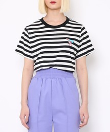 PUNYUS | ワンポイントボーダーＴ(ラムネ）(Tシャツ/カットソー)