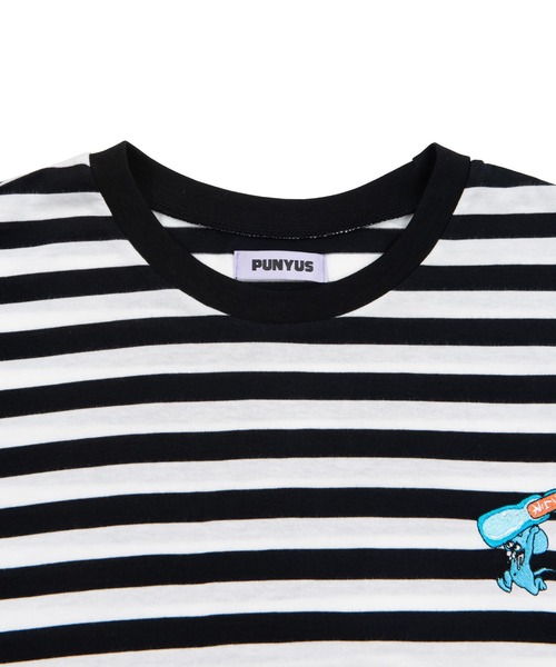 PUNYUS（プニュズ）の「ワンポイントボーダーＴ(ラムネ）（Tシャツ/カットソー・レディース・その他1/その他2・1/2/4/3）」の11枚目の写真