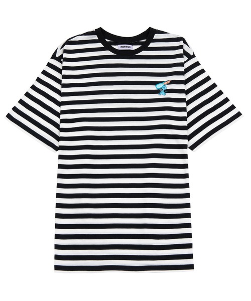 PUNYUS（プニュズ）の「ワンポイントボーダーＴ(ラムネ）（Tシャツ/カットソー・レディース・その他1/その他2・1/2/4/3）」の10枚目の写真