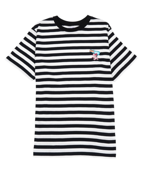 PUNYUS（プニュズ）の「ワンポイントボーダーＴ(ラムネ）（Tシャツ/カットソー・レディース・その他1/その他2・1/2/4/3）」の13枚目の写真