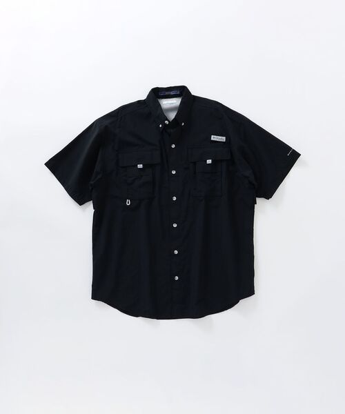 試着のみ　Columbia Beams 別注　PFG バハマシャツ　タグ付き　黒 試着のみ Columbia Beams 別注 PFG バハマシャツ タグ付き 黒