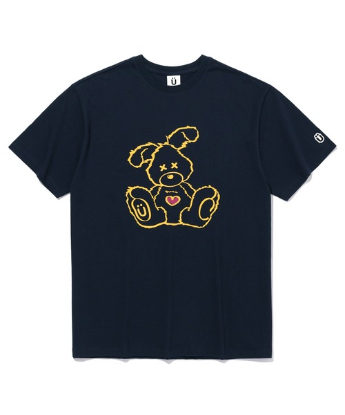 ISTKUNST(イストクンスト)の「【ISTKUNST】HEART RABBIT TEE / イストクンスト ハート ラビット プリント Tシャツ(Tシャツ/カットソー・メンズ・ライトグレー/ブラック/ネイビー/ホワイト・MEDIUM/LARGE)」の4枚目の写真