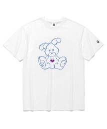 【ISTKUNST】HEART RABBIT TEE / イストクンスト ハート ラビット プリント Tシャツ