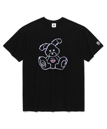 【ISTKUNST】HEART RABBIT TEE / イストクンスト ハート ラビット プリント Tシャツ