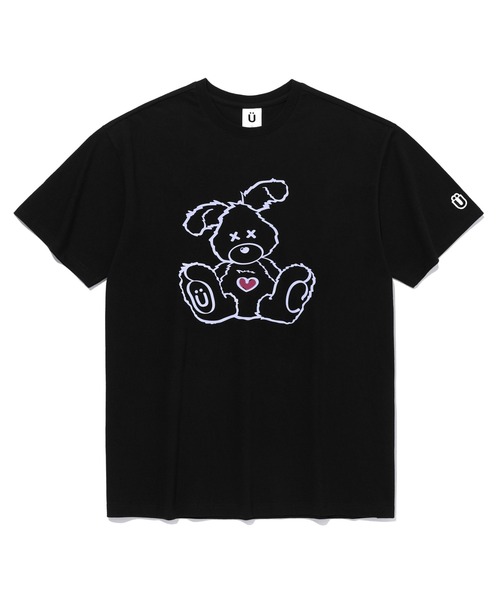 ISTKUNST(イストクンスト)の「【ISTKUNST】HEART RABBIT TEE / イストクンスト ハート ラビット プリント Tシャツ(Tシャツ/カットソー・メンズ・ライトグレー/ブラック/ネイビー/ホワイト・MEDIUM/LARGE)」の3枚目の写真