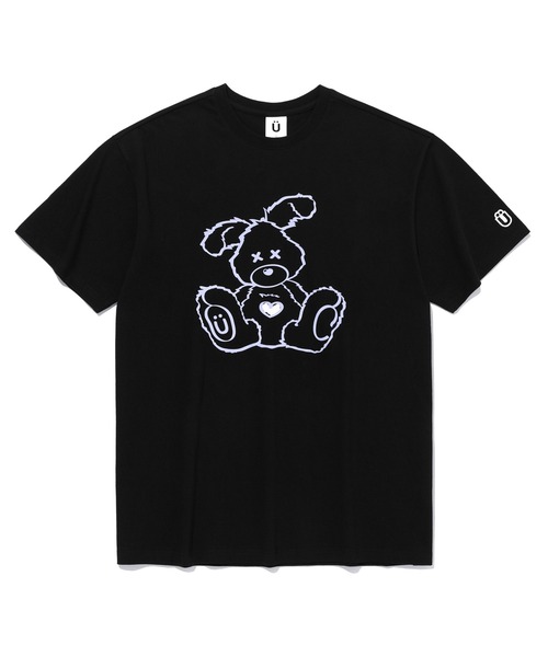 ISTKUNST(イストクンスト)の「【ISTKUNST】HEART RABBIT TEE / イストクンスト ハート ラビット プリント Tシャツ(Tシャツ/カットソー・メンズ・ライトグレー/ブラック/ネイビー/ホワイト・MEDIUM/LARGE)」の5枚目の写真