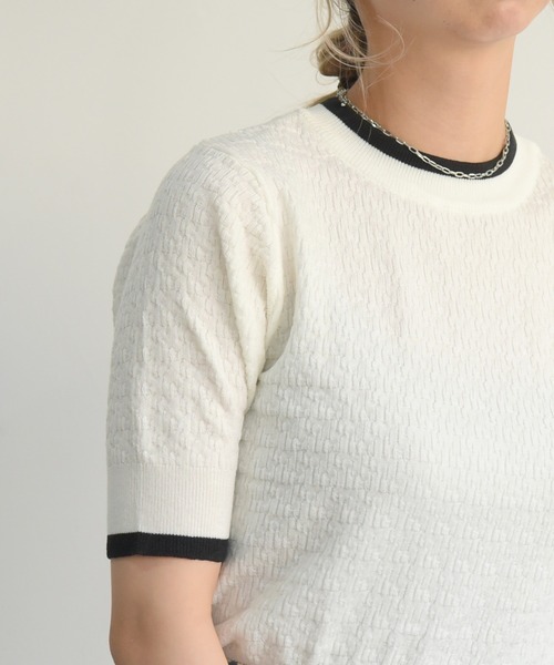 sango(sango)の「ラインコンパクトリンガーニット(Tシャツ/カットソー・レディース・オフホワイト/オレンジ/グリーン系その他・FREE)」の13枚目の写真