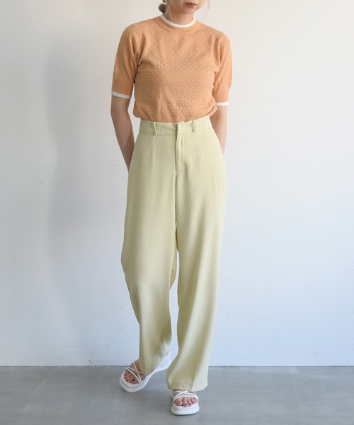 sango(sango)の「ラインコンパクトリンガーニット(Tシャツ/カットソー・レディース・オフホワイト/オレンジ/グリーン系その他・FREE)」の14枚目の写真