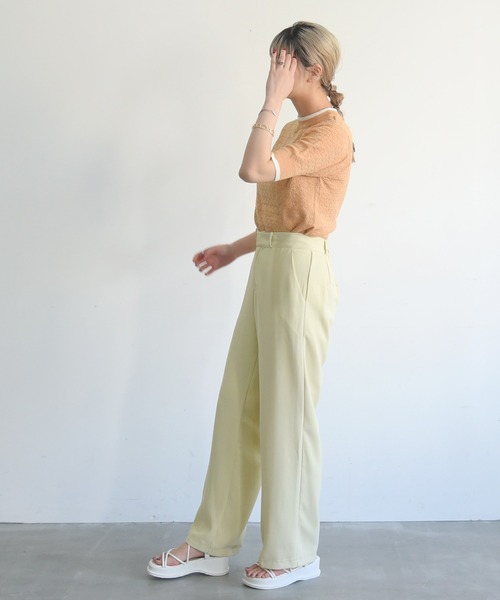 sango(sango)の「ラインコンパクトリンガーニット(Tシャツ/カットソー・レディース・オフホワイト/オレンジ/グリーン系その他・FREE)」の11枚目の写真