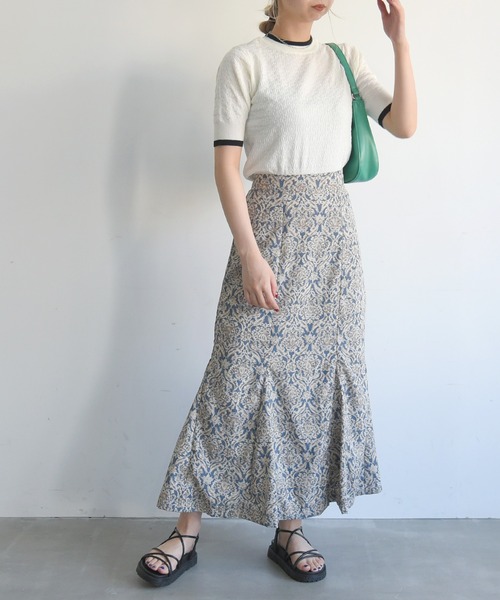 sango(sango)の「ラインコンパクトリンガーニット(Tシャツ/カットソー・レディース・オフホワイト/オレンジ/グリーン系その他・FREE)」の12枚目の写真