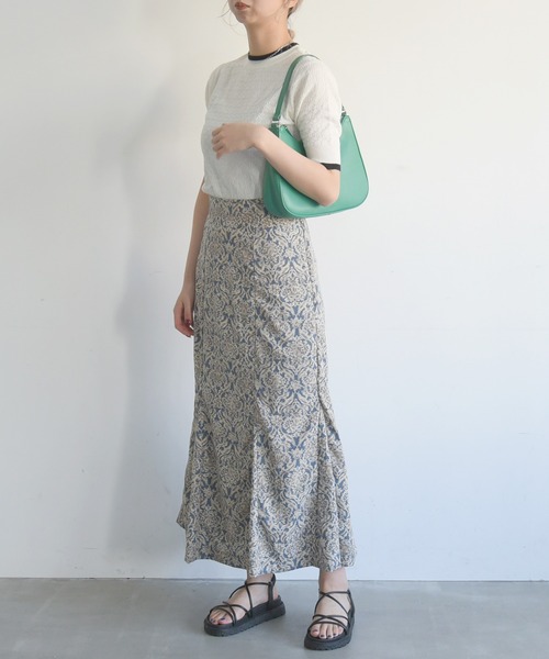sango(sango)の「ラインコンパクトリンガーニット(Tシャツ/カットソー・レディース・オフホワイト/オレンジ/グリーン系その他・FREE)」の19枚目の写真