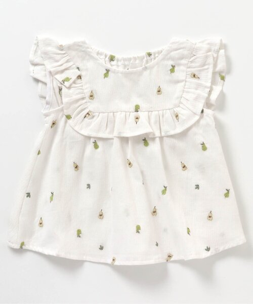 apres les cours（アプレレクール）の「フルーツキャンディー刺繍チュニック（チュニック・キッズ・アイボリー/オレンジ/サックスブルー/イエロー・80/90/100/110/120/130/140）」の18枚目の写真