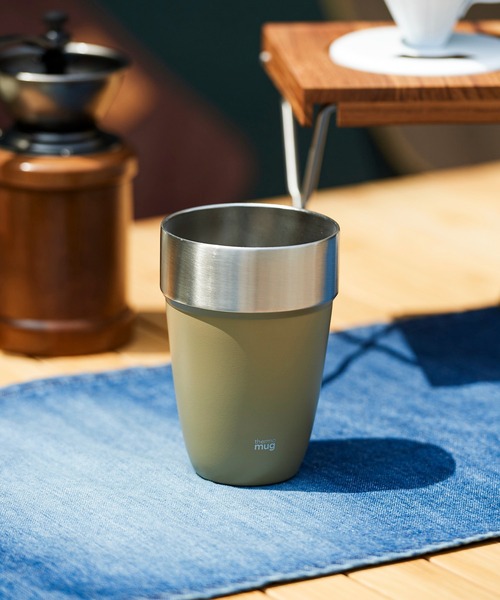 thermo mug(サーモ マグ)の「thermo mug スタッキングタンブラーM ST22-41(グラス/マグカップ/タンブラー・レディース・レッド/ホワイト/ネイビー/オレンジ/アイボリー/ブラック/カーキ・F)」の1枚目の写真