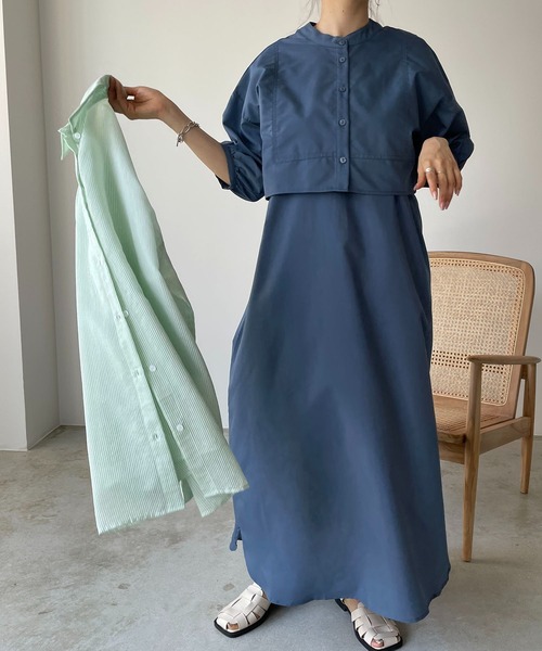 210nouve（トゥージュヌーブ）の「マルチウェイアンサンブルワンピース（ワンピース・レディース・ホワイト/ブラック/カーキ/ブルー・FREE）」の4枚目の写真