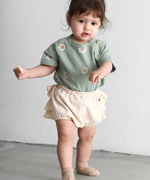 PUPPAPUPO(プッパプーポ)の「バック フリル リブ ブルマ(その他ベビー用品・キッズ・グレイッシュベージュ/サックスブルー/チャコールグレー/ローズ/ピンク・70/80)」の21枚目の写真