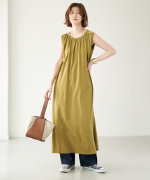 earth music&ecology | ナシジジャージノースリーブワンピース(ワンピース)