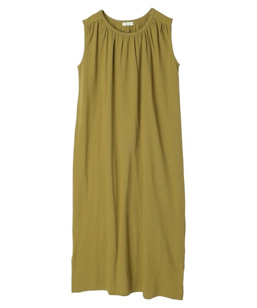 earth music&ecology（アースミュージックアンドエコロジー）の「ナシジジャージノースリーブワンピース（ワンピース・レディース・ダークブラウン/オリーブ/ライトベージュ・FREE）」の7枚目の写真