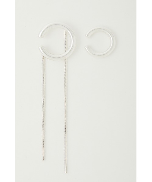 SLY（スライ）の「CHAIN MIX EAR CUFF SET イヤーカフ セット（イヤーカフ・レディース・ゴールド/シルバー・FREE）」の3枚目の写真