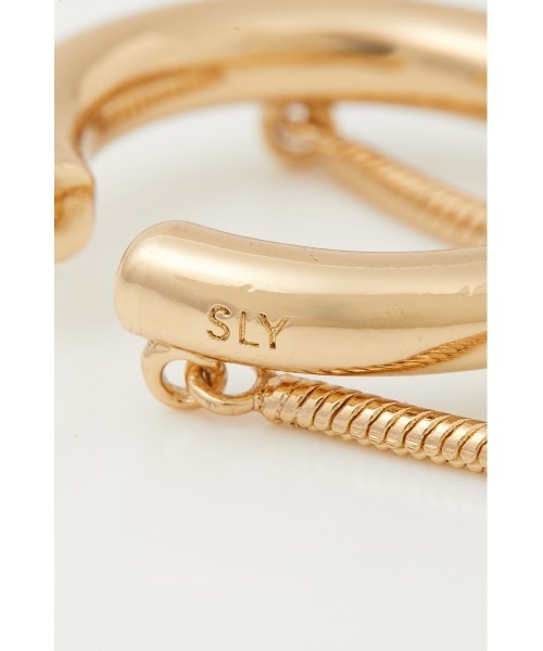 SLY（スライ）の「CHAIN MIX EAR CUFF SET イヤーカフ セット（イヤーカフ・レディース・ゴールド/シルバー・FREE）」の11枚目の写真